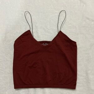 Free People Deep Red Camisole Top